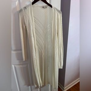 Cardigan beige knit